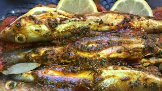 Superbe recette de poisson au four Merlan وصفة لذيذة للسمك في الفرن بتتبيلة خطيييييييرة [upl. by Colby]