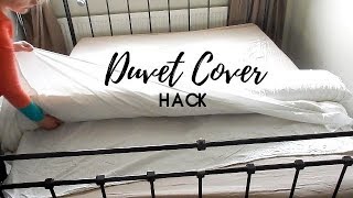 INGENIOUS DUVET COVER TRICK  The easy way to change a duvet cover [upl. by Affrica]