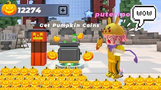 How To Get quot9999 PUMPKIN COINSquot Fast Blockman Go  Skyblock [upl. by Marmion892]