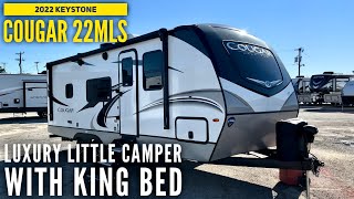 Luxurious Little Camper with King Bed 2022 Keystone Cougar 22MLS [upl. by Wilhide]