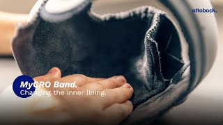 MyCRO Band Changing the inner lining  Ottobock Professionals [upl. by Bradeord]