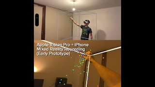 Mixed Reality Capture with Apple Vision Pro  iPhone Prototype [upl. by Gnemgnok]