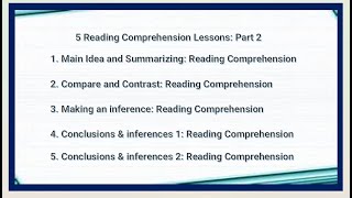 5 Reading Comprehension Lessons for Learning English Part 2 [upl. by Ike199]