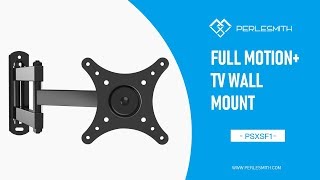 PSXSF1 Full Motion TV Wall Mount 360° Rotation for 10quot  30quot TVs  PERLESMITH [upl. by Pandora]