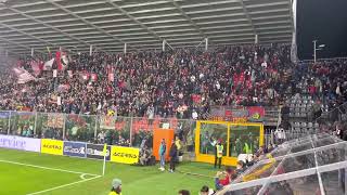 Coro curva sud alla fine di Cremonese Milan [upl. by Schrick]