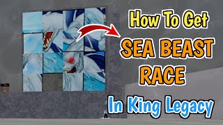 How To Get SEA BEAST RACE in King Legacy Update 6  How To Solve Sea Beast Race Puzzle Fast [upl. by Nylazor58]