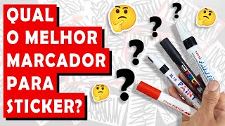 🤔 O MELHOR MARCADOR PARA FAZER STICKER [upl. by Seto925]