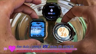 Fire Boltt COBRA VS Noise Fit Force Detailed Review⚡️Best RUGGED Smartwatch⚡️Whats Inside🔥 [upl. by Anders]