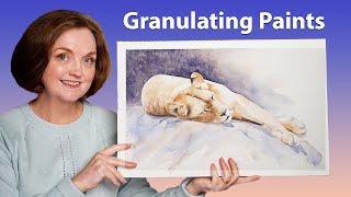 How to use Granulating Paints Watercolour Tips for Beginners [upl. by Idrahs]