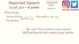 Reported Speech Statements [upl. by Dnomsed]