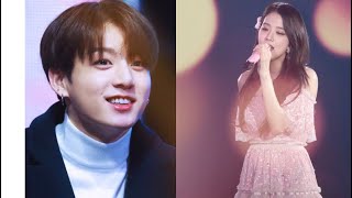 Bts Jungkooks reaction to Blackpink Jisoo [upl. by Madonna]