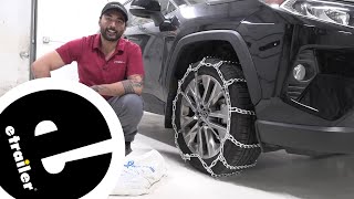 etrailer  How to Set Up Your Titan Chain Snow Tire Chains on a 2020 Toyota RAV4 [upl. by Heyes778]