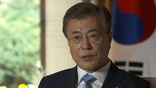 S Korean President Moon on N Korea Warmbiers death Trump meeting [upl. by Ynolem]