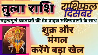 तुला राशि दिसंबर 2023 राशिफल  Tula Rashi Rashifal December 2023  Libra December Horoscope [upl. by Bushore]