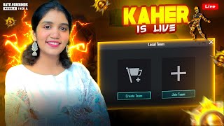 KAB AAEGA UPDATE  ❄️⛄ KAHER IS LIVE  IQOO NEO 6  bgmilive girlstreamer shortslive [upl. by Algernon]