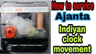 How to service ajanta clock movement assemble and disassemble [upl. by Garda]