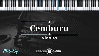 Cemburu  Vionita KARAOKE PIANO  MALE KEY [upl. by Haskell]