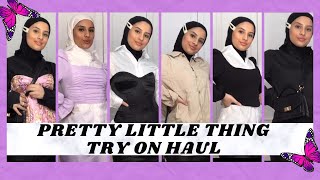 IS IT MODEST PRETTYLITTLETHING TRY ON HAUL [upl. by Innes591]