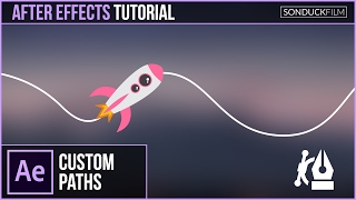 After Effects Tutorial Animate Any Object or Text Along a Custom Path [upl. by Fortin604]