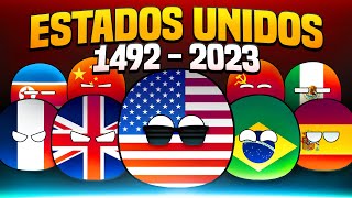 História dos ESTADOS UNIDOS em 10 Minutos  CountryBalls [upl. by Kcirdor920]