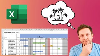 So erstellst du einen URLAUBSPLANER in Excel [upl. by Hurst776]