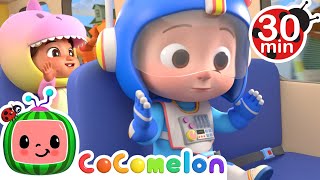 Wheels on the Bus Song Halloween Edition  CoComelon Halloween Cartoons  Moonbug Halloween for Kids [upl. by Narhem]