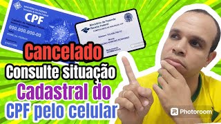 COMO CONSULTAR SITUAÇÃO CADASTRAL DO CPF  COMO CONSULTAR CPF [upl. by Bixby667]