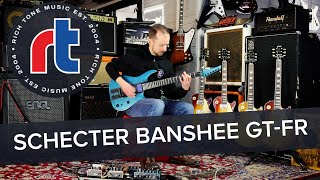 Rich Tone Music Schecter Banshee GTFR  Satin Trans Blue [upl. by Nytram881]