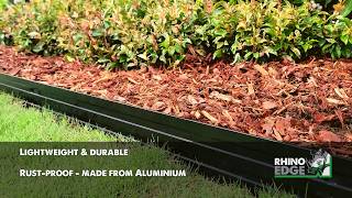 Rhino Edge®  Easy to use  Aluminium Garden Edging  Exclusive to Flower Power [upl. by Binette]