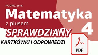 Matematyka z plusem 4 Testy i sprawdziany PDF Kartkówki [upl. by Angelita]