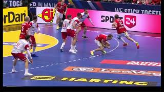 Denmark vs Croatia Handball 2023 [upl. by Athallia]