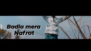 Badla Mera Nafrat  Official Music Video  Rap Song  Rapper AkR [upl. by Willie531]