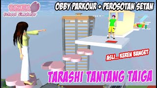 Keren Banget Obby Parkour Prosotan Setan  Sakura School Simulator [upl. by Frymire]