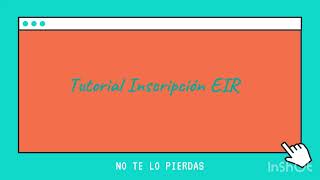 Tutorial de inscripción en el EIR FSE  PASO A PASO [upl. by Eittam462]