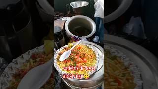 😋Gwalior ke famous Indori poha Indori poha indian nashta food poha viralvideo shorts trending😋 [upl. by Johm169]