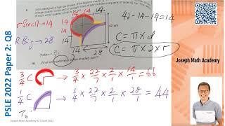 Math PSLE 2022 Paper 2  Q8  Part 10 Suggested Solution [upl. by Nerok]