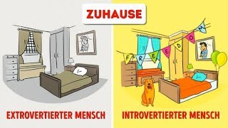 12 Illustrationen Die Zeigen Wie Introvertierte und Extrovertierte Menschen die Welt Sehen [upl. by Binnings24]