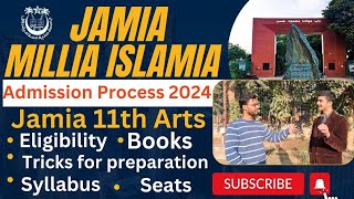 Jamia School 11th Arts Entrance exam preparation 2024 Syllabus Books Eligibility Nai Udaan [upl. by Holms]