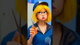 No long hair allowed in here 😡 humor hair funny comedy hairstyle haircut school [upl. by Tavi]