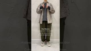 【 2024 AW collection Vlas Blomme 】Print Flax Dress Shirt ＆ Box Line Pullover ＆ Easy Sarouel Pants [upl. by Hanni]