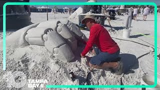 Siesta Key Crystal Classic returns to Tampa Bay with dozens of international sand sculpting artists [upl. by Eneleoj]