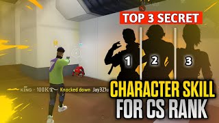 Best Character Skill For CS Rank  CS Rank Best Character Combination [upl. by Janyte59]