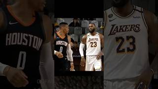 Russ amp LeBron beef continues shorts trend nba highlights basketball [upl. by Rebane]