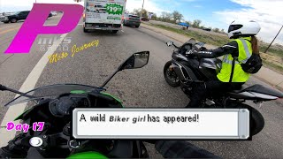 A wild biker girl has appeared  Pinks Moto Journey Day 17 [upl. by Ludwig]