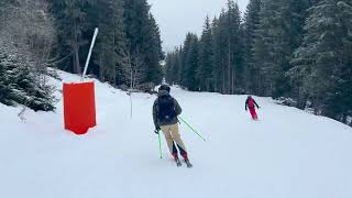 Skiën in Méribel  Van Méribel Mottaret naar Méribel Centre  Ideaal voor beginners en gevorderden [upl. by Perlie]