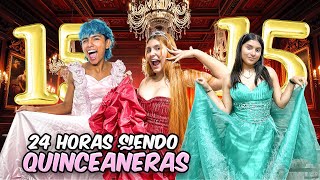 24 HORAS VESTIDOS DE QUINCEAÑERAS👗😵‍💫🤪 FAMILIA RECOCHA [upl. by Esenwahs]