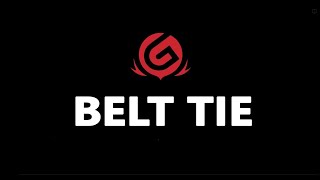 Belt Tie  How to Tie a Martial Arts Belt  How to Tie an MMA Belt [upl. by Arehahs]