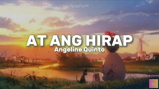 Angeline Quinto  At Ang Hirap Lyrics Video 🎵 [upl. by Ynettirb]