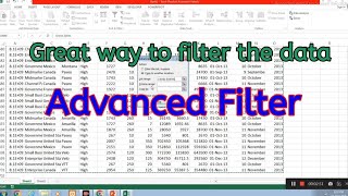 Advanced filter in Excel advancedfilter advancefilter filter exceladvanced excelfilter excel [upl. by Donia66]