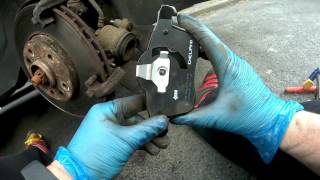 Vauxhall Meriva type B 2010 14 petrol front brake pads replacement [upl. by Adnala38]